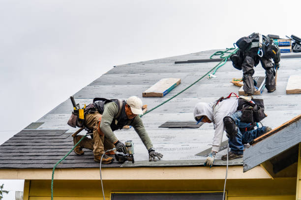 Professional Gutter Installation technician working in Fort Howard, MD